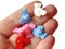20 Multi-colored Bear Buttons Plastic Shank Buttons Mixed Color Animal Buttons